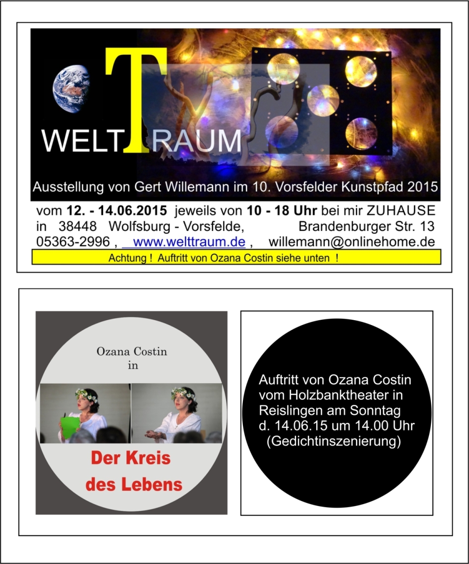 Titelbild Ausstellung 2015 WELT(T)RAUM Poster